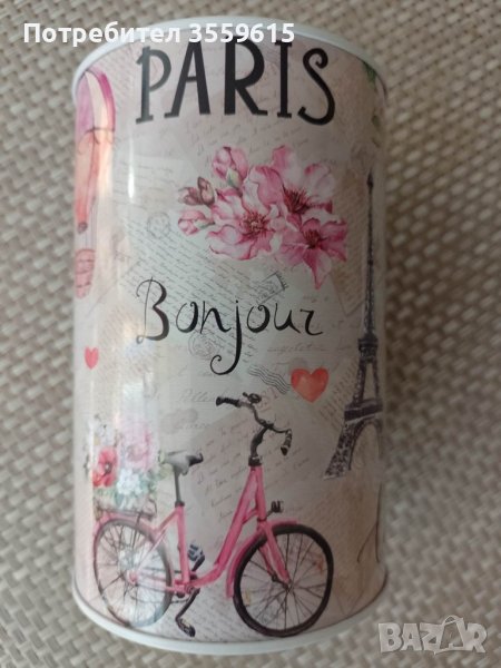 метална ретро касичка Париж , Франция, Айфеловата кула, снимка 1