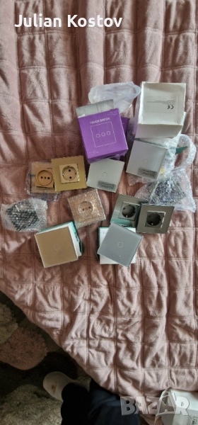 Сензорни стъклени ключове за лампа, стъклени контакти, снимка 1