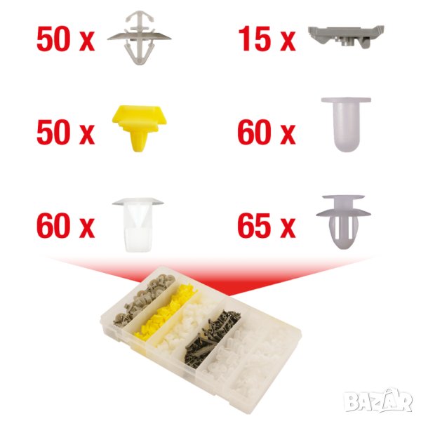 RENAULT комплект щипки за кори/тапицерия за автомобил Рено, снимка 1