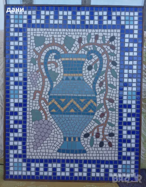 Декоративна мозайка - Ваза в гръцки стил , снимка 1