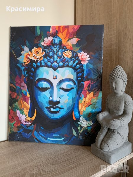 Картина Буда на платно 40х50 см, снимка 1