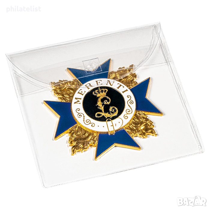 Leuchtturm - прозрачни опаковки за медали, ордени и отличия до 90 мм , 50 броя, снимка 1