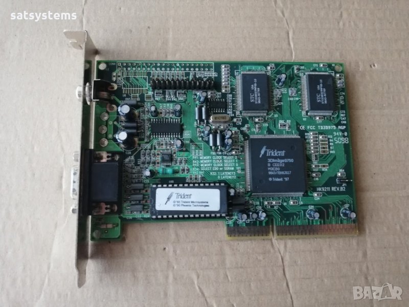 Видео карта VGA Trident 3Dimage 9750 4MB AGP, снимка 1
