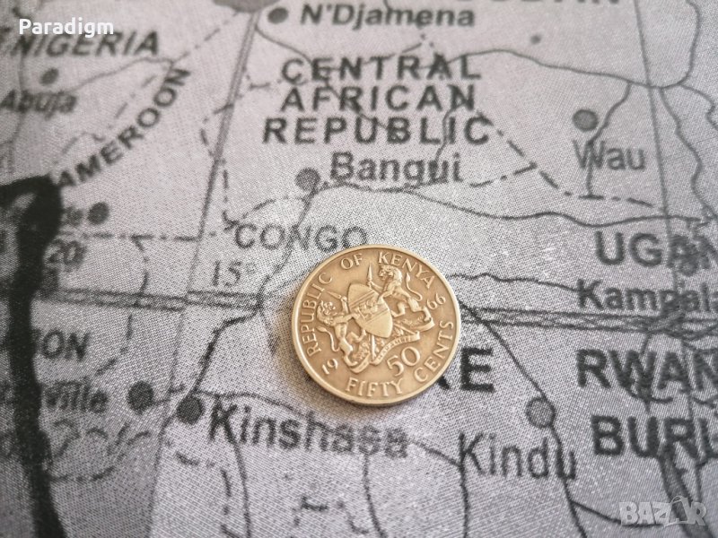 Монета - Кения - 50 цента | 1966г., снимка 1