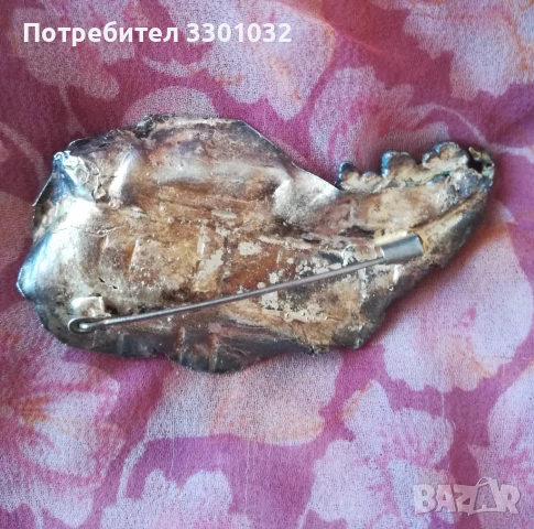 Ръчно изработена метална брошка СБХ, снимка 2 - Други - 50552436