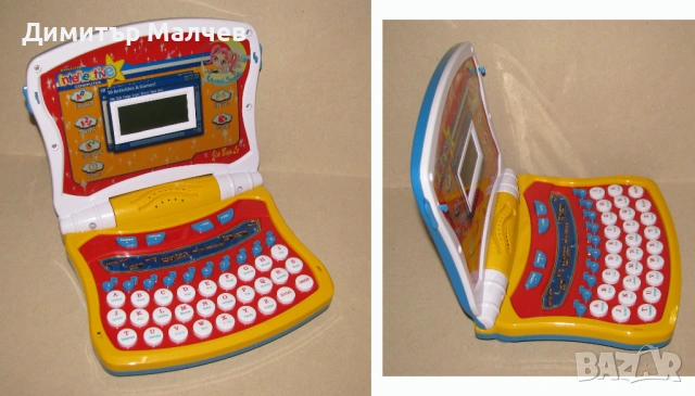 Играчка детски Компютър Лаптоп на батерии, съвсем запазен, снимка 4 - Образователни игри - 53122040