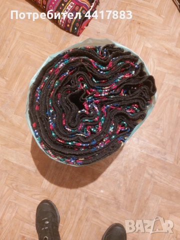 Вълнена черга ръчно тъкана, снимка 3 - Други - 52505837