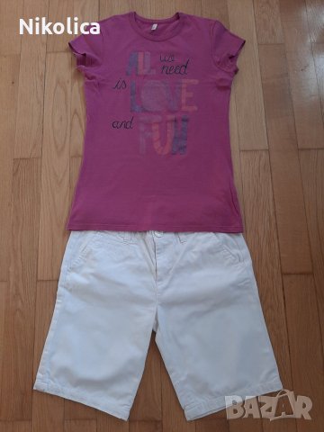 Детски блузи Puma,Benetton,Breezer," 7 for all mankind" и къс панталон Benetton 12 г.момиче, снимка 7 - Детски комплекти - 25282286