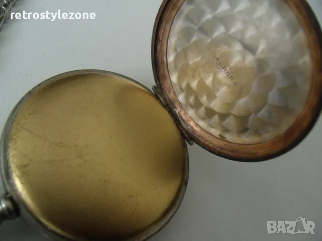 № 7921 стар джобен часовник  - механичен  - работещ / профилактиран /, снимка 5 - Други ценни предмети - 49380663