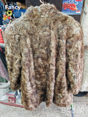 Дамско палто естествен косъм, заек, снимка 5 - Палта, манта - 53176104