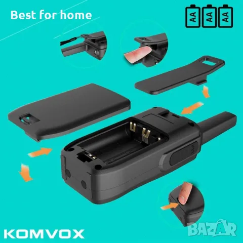 Радиостанции KOMVOX GT60 Уоки токита , снимка 5 - Оборудване и аксесоари за оръжия - 48676432