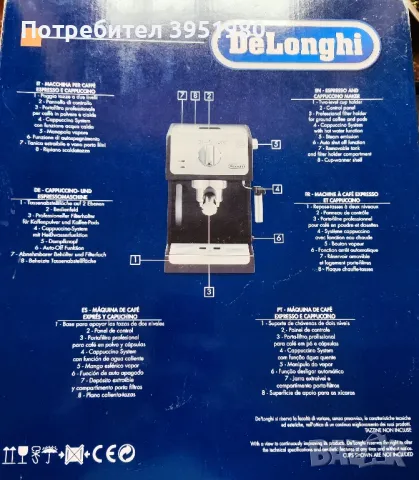 Кафе машина Delonghi, снимка 8 - Кафемашини - 49802460