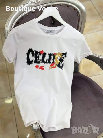 Дамска тениска Celine Реплика ААА+, снимка 3 - Тениски - 43792955