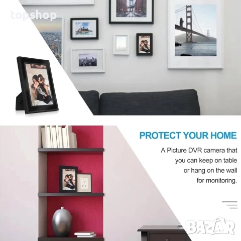 Фото рамка със скрита камера Nevarde, снимка 9 - Комплекти за видеонаблюдение - 51637859