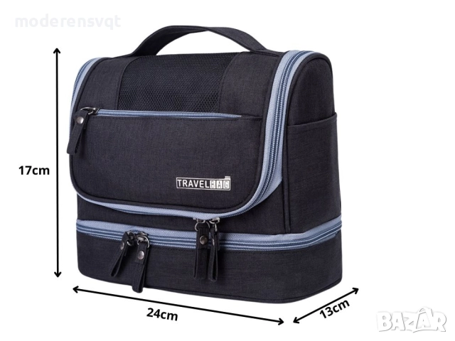 Чанта за тоалетни принадлежности за пътуване, голяма, унисекс, водоустойчива, снимка 5 - Други стоки за дома - 52119418