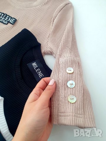 Блуза MILENE 8 цвята, снимка 4 - Блузи с дълъг ръкав и пуловери - 40304367