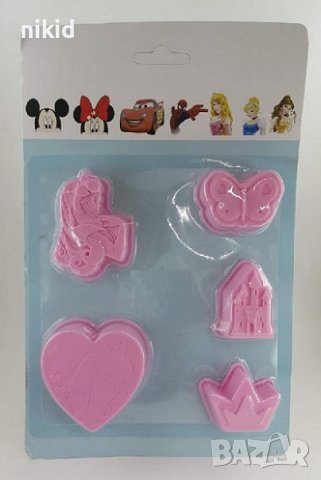 Принцеса Аврора замък пеперуда корона силиконов молд форми форма фондан тесто шоколад бонбон гипс