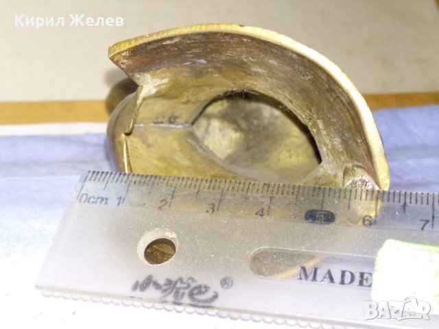 Старо ГОЛЯМО КОЛЕКЦИОНЕРСКО КРАСИВО ШАРМАНТНО БРОНЗОВО ДАМСКО БОТУШЧЕ - ВАЗА МАЙСТОРСКА РАБОТА 42754, снимка 18 - Декорация за дома - 43828044