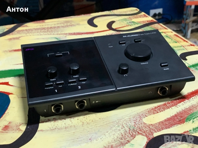 Avid M-audio Fast Track C400 USB Audio MIDI Interface Звукова Карта, снимка 3 - Други - 52656987