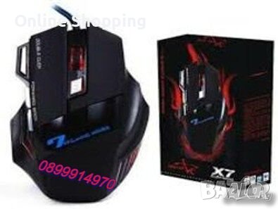 Черна геймърска мишка - Weibo X7 3200 dpi, снимка 1 - Клавиатури и мишки - 40229049