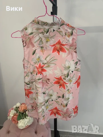 Риза Guess нова с етикет за 16г, но е подходяща и за XS и S, снимка 9 - Ризи - 50593762