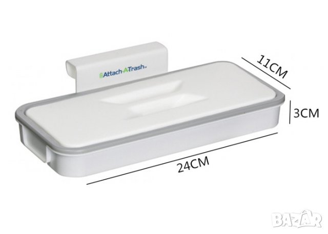 Поставка за найлонов чувал за боклук с капак Attach-A-Trash, снимка 5 - Други стоки за дома - 32843354