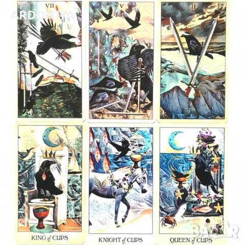 Crow Tarot - карти Таро , снимка 4 - Други игри - 37637204