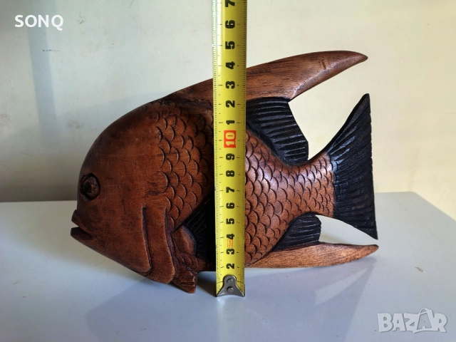 Страхотна Риба-Дърворезба, снимка 7 - Статуетки - 52150875