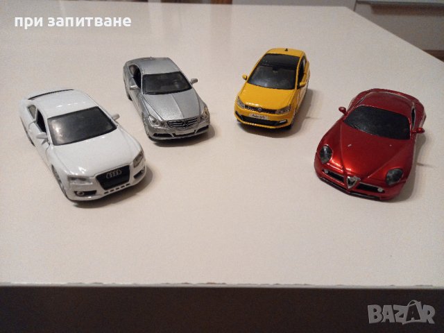 Метални Burago 1:32  Audi A5, VW Polo GTi, снимка 3 - Колекции - 43341697