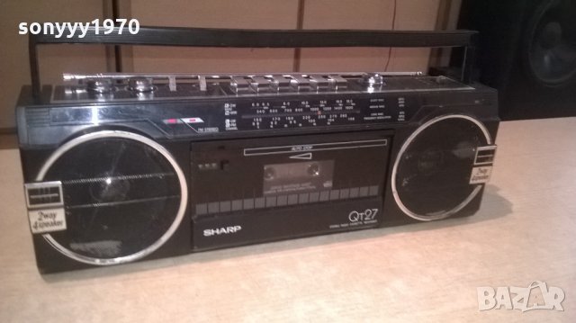 sharp qt-27h-колекционерски-внос швеицария, снимка 3 - Радиокасетофони, транзистори - 26413398