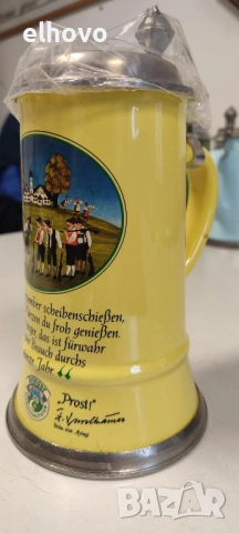 Немска керамична халба#7, снимка 2 - Антикварни и старинни предмети - 53367105