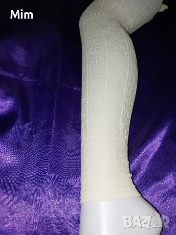 М/L Клин / чорапогащник/ мрежа на фигури в екрю , снимка 2 - Клинове - 47794420