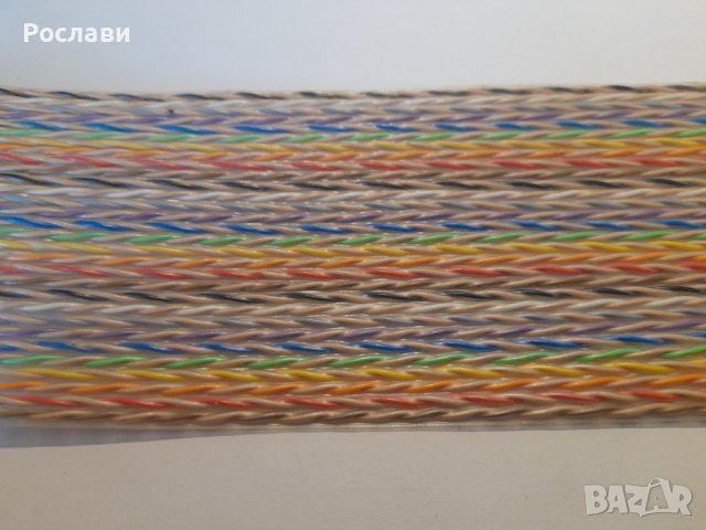 035. Лентов кабел с 30 усукани чифта, дължина 7,50 метра, снимка 4 - Друга електроника - 40007054