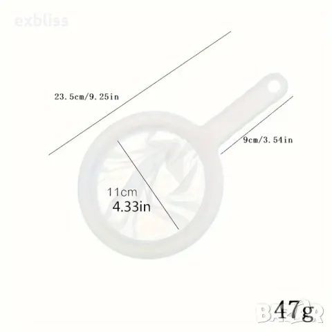 Фина цедка за прецеждане 24х11см., снимка 2 - Съдове за готвене - 49197210