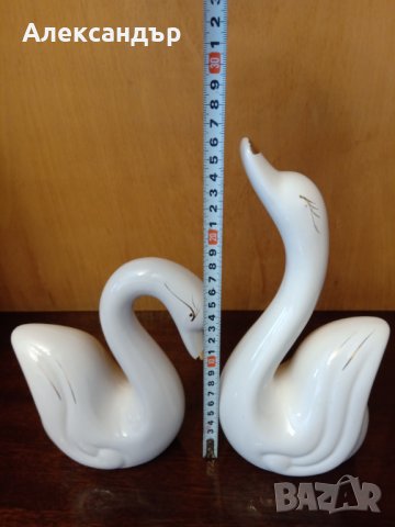Порцеланова фигура на лебеди, снимка 9 - Антикварни и старинни предмети - 43886989