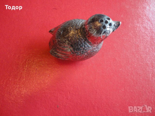Невероятна бронзова солница пиперница врабче 1, снимка 2 - Аксесоари за кухня - 43523649