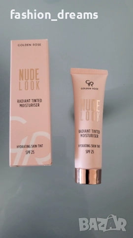 GOLDEN ROSE NUDE LOOK Тониращ овлажняващ крем SPF 25