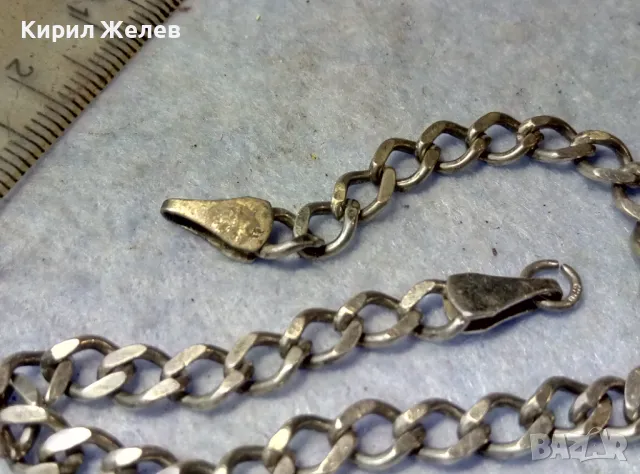 КЛАСИЧЕСКА ВИНТИДЖ ПЛЕТКА СРЕБЪРНА ГРИВНА СРЕБРО 900 МАЙСТОРСКА РЪЧНА ИЗРАБОТКА 47585, снимка 5 - Гривни - 49757827