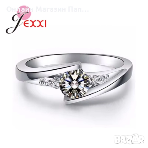 Дамски пръстен JEXXI 925 стерлингово сребро с AAA циркон, снимка 2 - Пръстени - 52406390