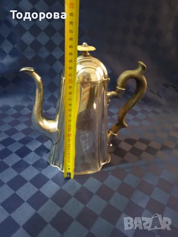 Голяма антична посребрена кана, снимка 5 - Антикварни и старинни предмети - 50052651