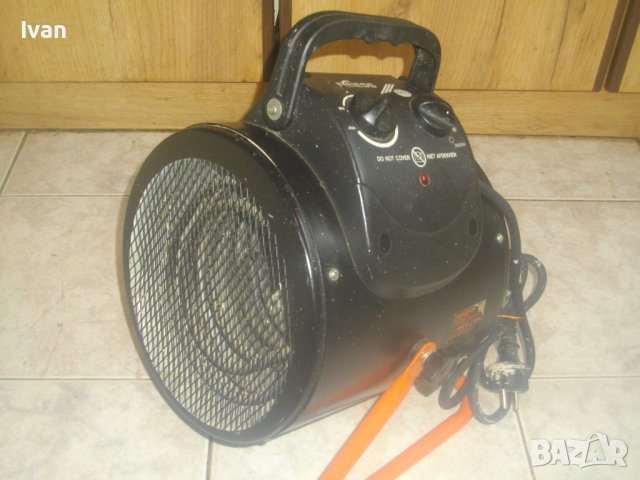 3000 Вата Eл.Строителен Отоплител-Голям-ЗА ЧАСТИ/ЗА РЕМОНТ-Неработещ-Немски Професионален-Helzlufter