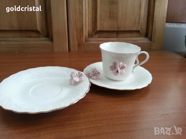 Стар български костен порцелан Бононя чашка за кафе 