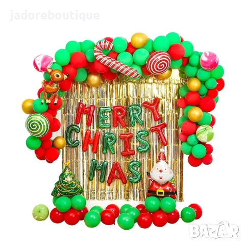 160 части Много голям комплект Коледни парти балони