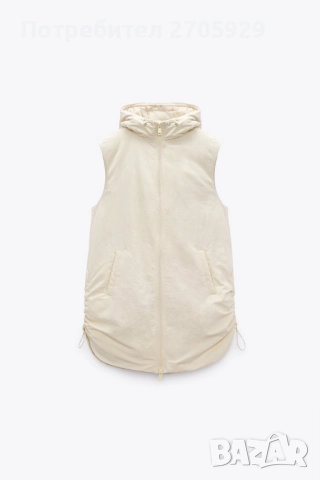 Zara дълъг непромокаем елек/грейка, размер S