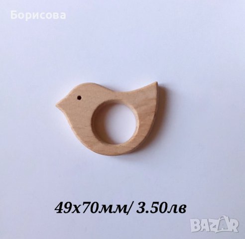 Дървена бебешка гризалка, снимка 4 - Други - 36939239