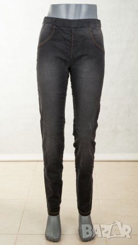 Черен дамски клин с памук 300 DEN марка Bas Bleu, снимка 4 - Клинове - 28650583