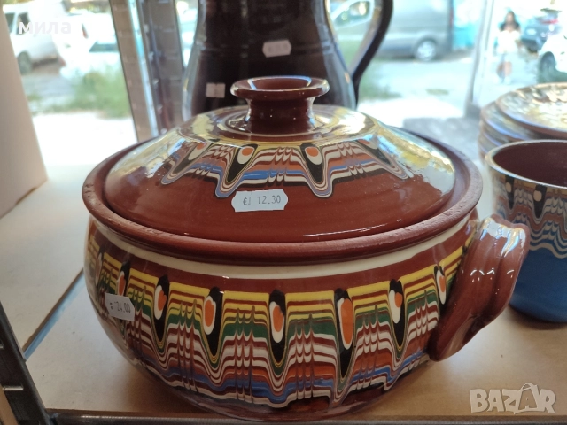 Глинен гювеч 11 литра, снимка 4 - Съдове за готвене - 51658486