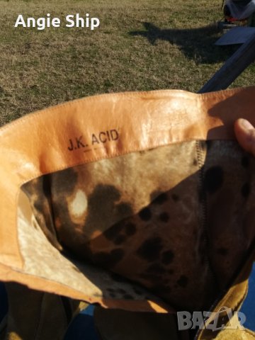 дамски боти до естествена кожа - велур, снимка 3 - Дамски боти - 26591352