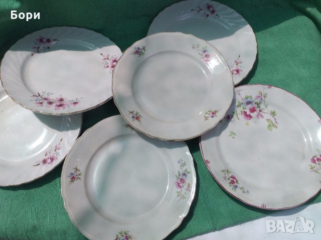 Български порцелан чинии плитки, снимка 8 - Чинии - 33061506