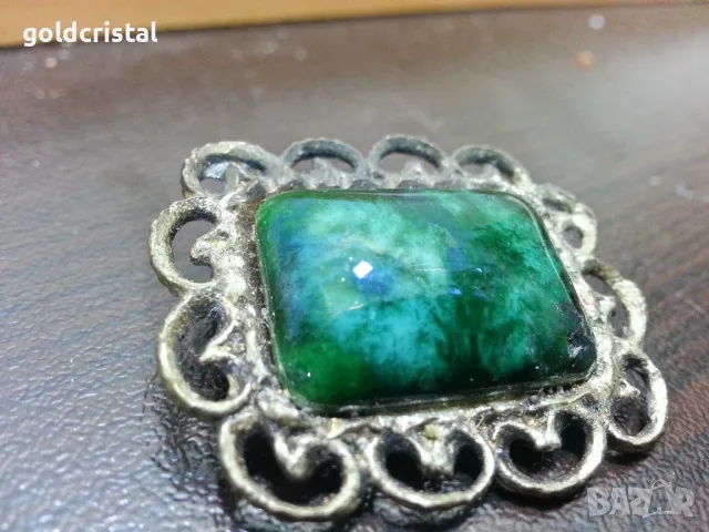 стара брошка с камък , снимка 2 - Антикварни и старинни предмети - 49831871